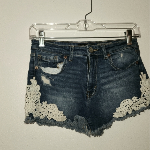 AEROPOSTALE High Wasted Shorty Junior's Size 4 - Picture 1 of 7